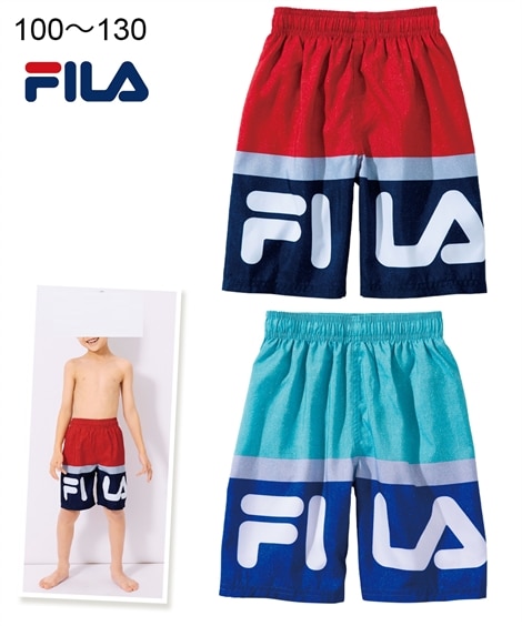 【FILA（フィラ）】セミロング丈サーフパンツ（男の子　水着）（ファッション水着(遊泳用水着)）FILA（フィラ）