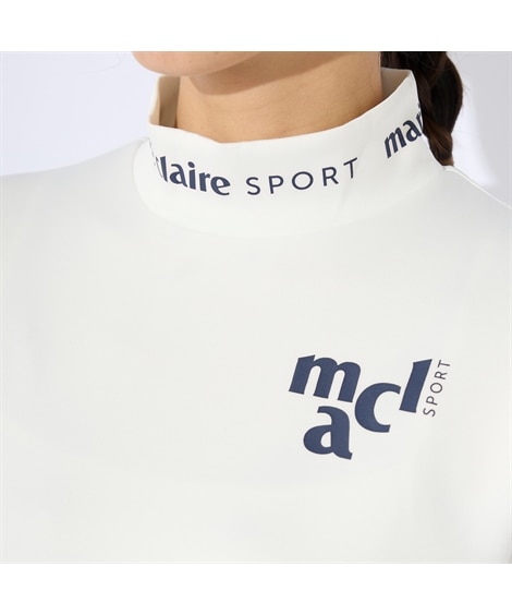 marie claire sport 長袖モックネックシャツ (大きいサイズあり) (マリクレールスポーツ ゴルフ) 733-530
