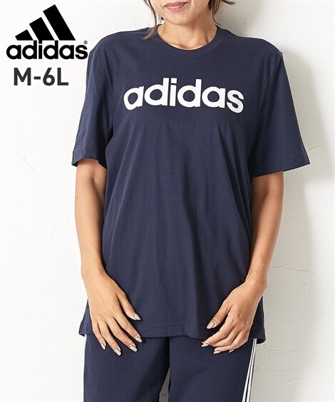 ａｄｉｄａｓ　リニアロゴTシャツ（男女兼用）（スポーツウェア トップス）adidas（アディダス）