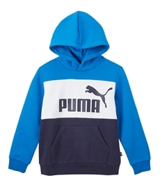 【puma（プーマ）】カラーブロックフード付き裏起毛トレーナー（男の子　女の子　子供服　ジュニア服）