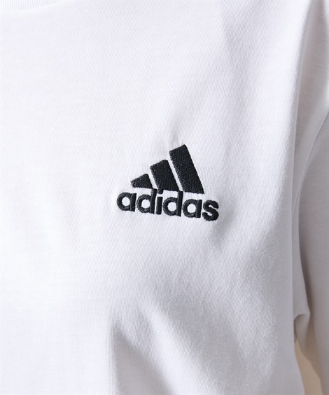 adidas 綿100％ 半袖ロゴTシャツ (ユニセックス) 通販【ニッセン】