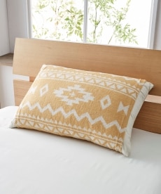 ジャガード織りのびのびタオル地枕カバー（ネイティブ柄） 枕カバー・ピローパッドの商品画像