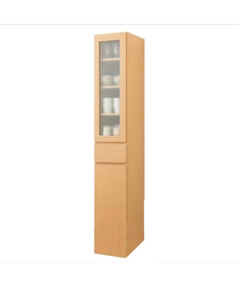 シンプルで収納力に優れたスリム食器棚【幅30cm】 食器棚の商品画像