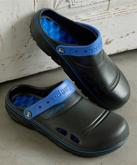 メンズクロッグサンダル Kaepa（ケイパ）(26. 0-27. 0cm)(ブラック×ブルー/ブルー) (サンダル/靴(レディースシューズ)・バッグ・アクセサリー)