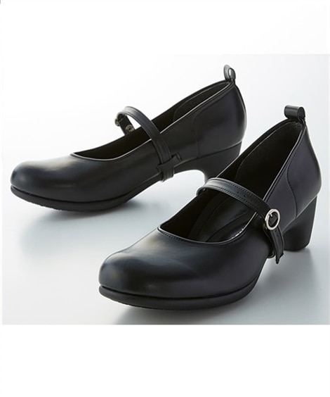 リゲッタ ワンストラップ３ＷＡＹパンプス（選べるワイズ）(24. 0-24. 5cm/3E)(ブラック) (パンプス/靴(レディースシューズ)・バッグ・アクセサリー)
