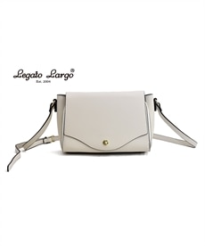 Legato Largo（レガートラルゴ）軽量ボンディングフェイクレザーお財布ショルダーバッグ