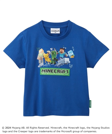 【MINECRAFT（マインクラフト）】半袖Tシャツ(150cm)(ブルー) (Tシャツ・カットソー/子供服・子供用品・キッズ)