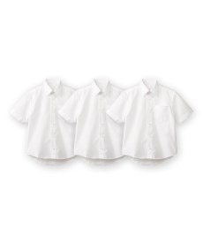 形態安定・半袖スクールシャツ３枚組