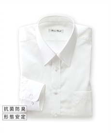 ＜ニッセン＞【紳士服】 抗菌防臭。形態安定長袖ワイシャツ（レギュラーカラー）（標準シルエット） メンズワイシャツ・カッターシャツ画像