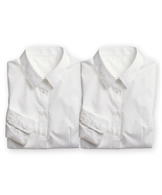 形態安定レギュラーカラーシャツ２枚組（レギュラーバスト）