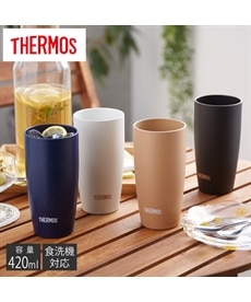 【サーモス】陶器のような口当たり　真空断熱タンブラー420ml【食洗機対応】　キッチン