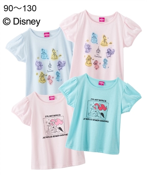【ディズニー】プリンセスプリントAライン半袖Tシャツ（子供服　女の子　ベビー服）（Tシャツ・カットソー）Disney（ディズニー）