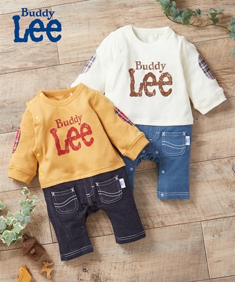 【Buddy Lee】サーマル×ニットデニムカバーオール（ベビー服・子供服　男の子・女の子）（ロンパース・カバーオール）バディ・リー(BUDDY Lee)（バディ・リー）