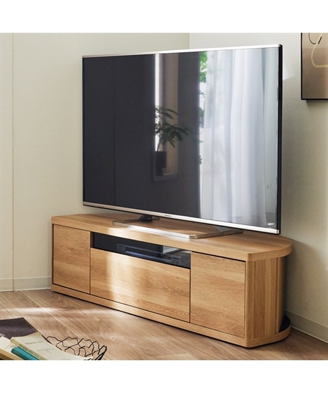 ＜ニッセン＞ 大型テレビが見やすいスイングコーナーテレビ台 (テレビ台/家具・収納・インテリア)画像