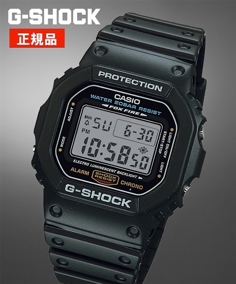 CASIO G-SHOCK クォーツ（ボタン電池）式・20気圧防水腕時計 DW-5600E