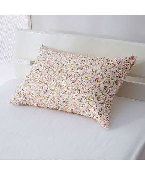 綿１００％ピローケース同色２枚組（フラワー柄） 枕カバー・ピローパッドの商品画像