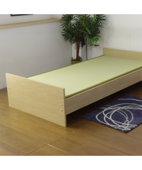＜ニッセン＞【日本製】高さが変えられるシンプル畳ベッド (すのこベッド・畳ベッド/家具・収納・インテリア)画像