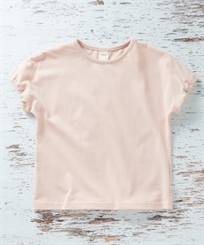 綿１００％梨地シンプル半袖Tシャツ