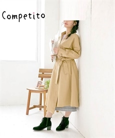 【Competito】スタンドカラートレンチコート