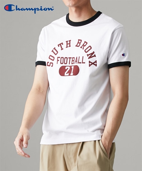 チャンピオンのリンガーtシャツ - Tシャツ/カットソー(半袖/袖なし)