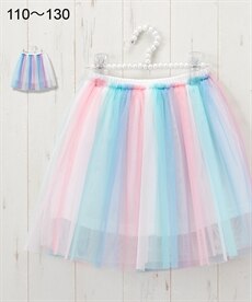グラデーションチュールパンツインスカート（女の子　子供服）
