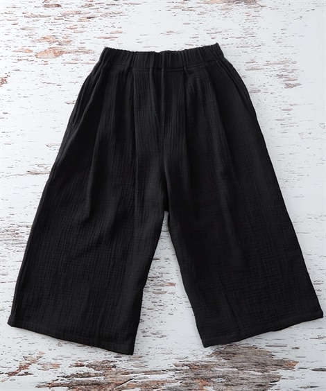 ワイドパンツ(110cm)(黒) (パンツ・ズボン/子供服・子供用品・キッズ)