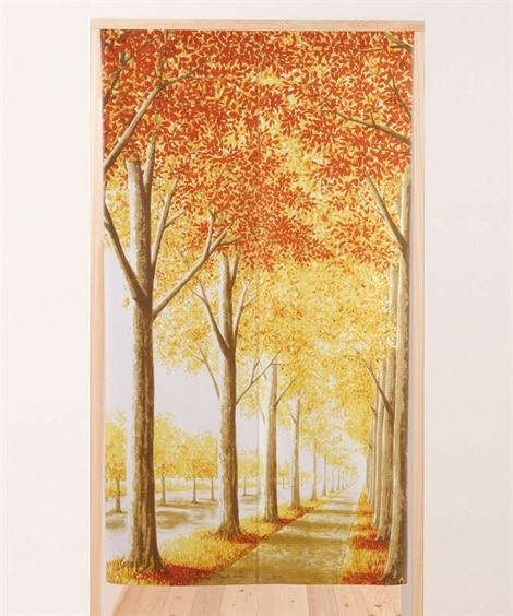 秋の散歩道のれん のれん・カフェカーテンと題した写真