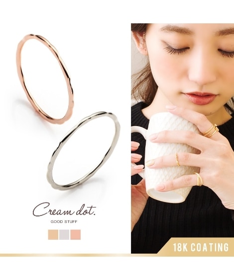 【Creamdot.】『色っぽさを演出・・♪シンプルデザイン極細リング』（指輪(リング)）Cream dot.（Cream dot.）