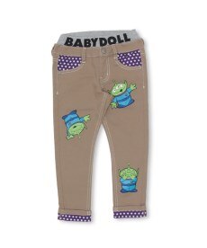 【BABYDOLL】ディズニー キャラクターワッペンロングパンツ 4410K