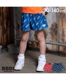 【BABYDOLL】BBDL ロゴ総柄ニットデニムキュロットパンツ 4139K
