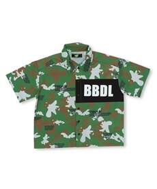 【BABYDOLL】BBDL ロゴ総柄切替シャツ 5005K