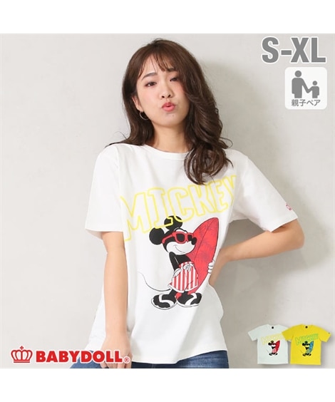 【BABYDOLL】親子お揃い ディズニー サーフTシャツ 5117A（Tシャツ・カットソー）BABYDOLL（ベビードール）
