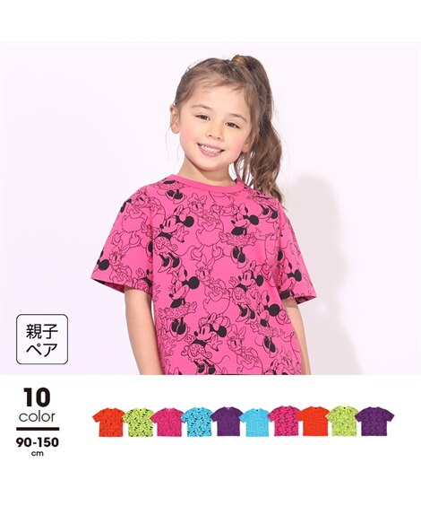 【BABYDOLL】一部店舗/通販限定 親子お揃い ディズニー 総柄Tシャツ 6468K（Tシャツ・カットソー）BABYDOLL（ベビードール）