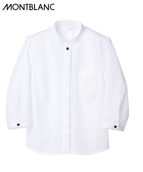 ＭＯＮＴＢＬＡＮＣ　PS2141-2　シャツ（７分袖）（女性用）（飲食店ユニフォーム・制服）MONTBLANC（スミショウモンブラン）