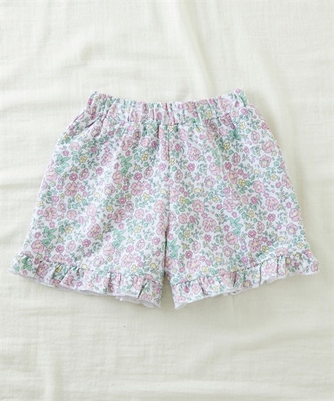 裾フリルショートパンツ(110cm)(ピンク系(花柄)/ピンク系/ピンク) (パンツ・ズボン/子供服・子供用品・キッズ)