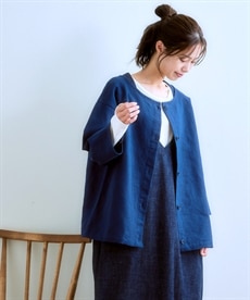 綿100%　日本製　シャツジャケット　遠州織生地使用　RiFUKURU
