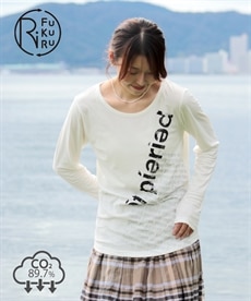 F.コラボプリントデザイン強撚天竺綿100%　日本製長袖Tシャツ　RiFUKURU