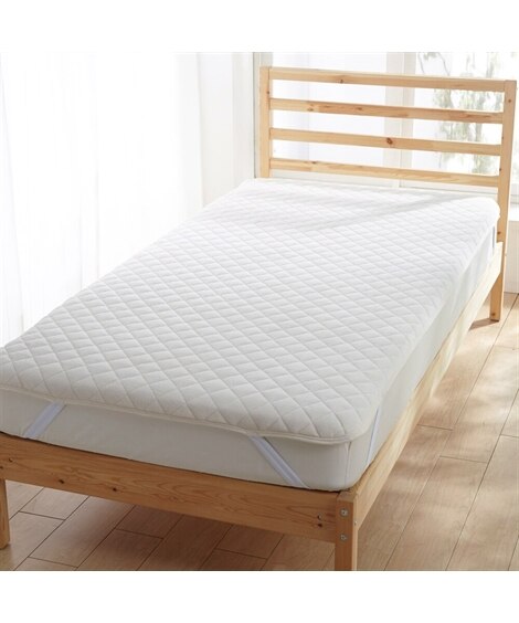マイクロファイバー×綿100％タオル地リバーシブル敷パッド 敷きパッド・ベッドパッドの商品画像