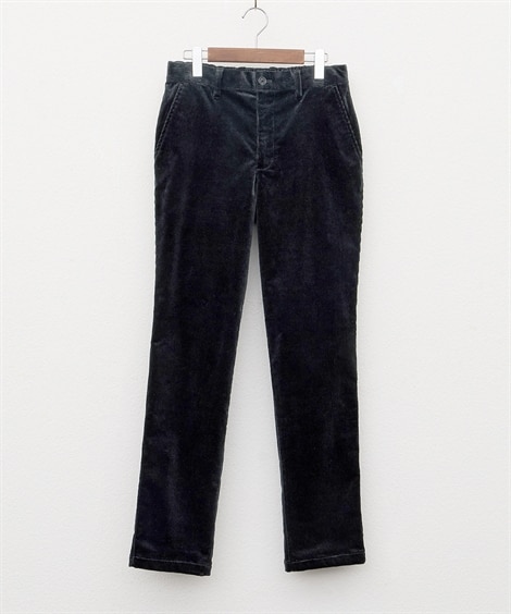 ＜ニッセン＞ ストレッチコーデュロイパンツ(4L)(黒) (パンツ・ズボン/メンズファッション)画像