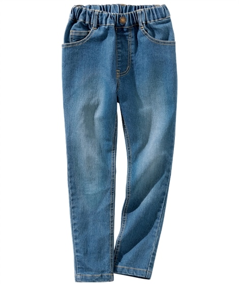 ストレッチデニムスキニーパンツ(140cm)(ブルー) (パンツ・ズボン/子供服・子供用品・キッズ)