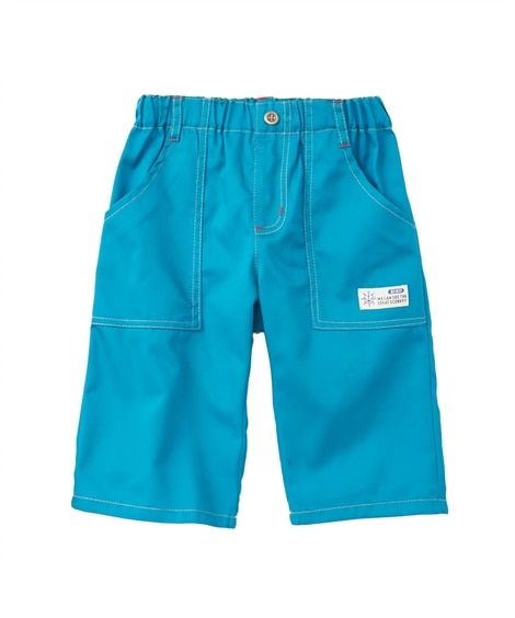 ６分丈ツイルパンツ(120cm)(ブルー) (パンツ・ズボン/子供服・子供用品・キッズ)