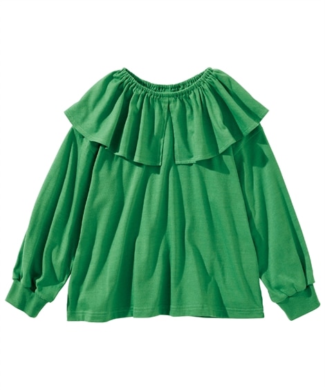 ラッフルTシャツ(110cm)(グリーン) (Tシャツ・カットソー/子供服・子供用品・キッズ)