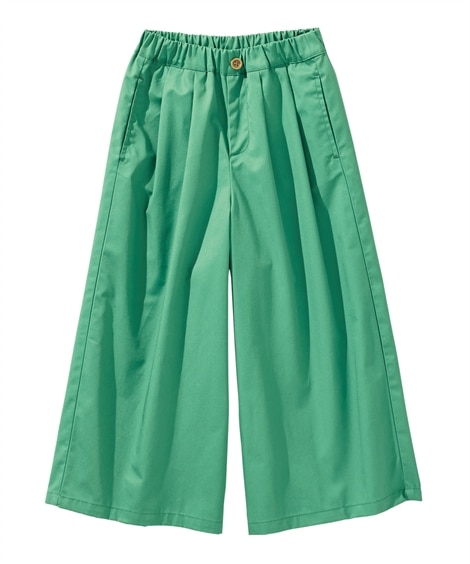 ライトツイルワイドパンツ(120cm)(グリーン) (パンツ・ズボン/子供服・子供用品・キッズ)