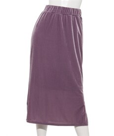 【Melan Cleuge】ベロアコール天スリットタイトスカート