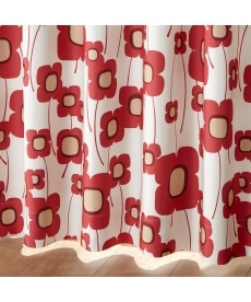 【送料無料！】北欧調フラワー柄遮光カーテン ドレープカーテン（遮光あり・なし）の商品画像