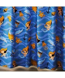 【送料無料！】人魚姫。アレルＧカーテン（おとぎのまち） ドレープカーテン（遮光あり・なし）の商品画像