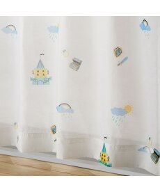 【送料無料！】人魚姫ボイルレースカーテン（おとぎのまち） レースカーテン・ボイルカーテンの小イメージ