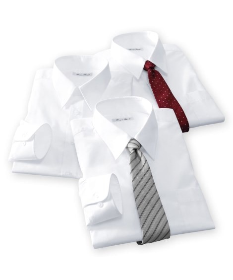 抗菌防臭・形態安定長袖ワイシャツ３枚組（レギュラーカラー）
